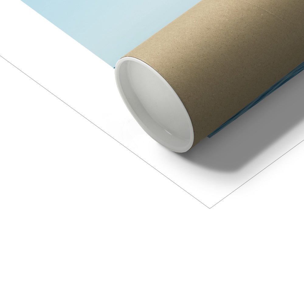 Lyngen Morning Fine Art Print, two cormorants in the morning sun, Nordlenangen, Lyngen, Northern Norway, picture of the packaging tube